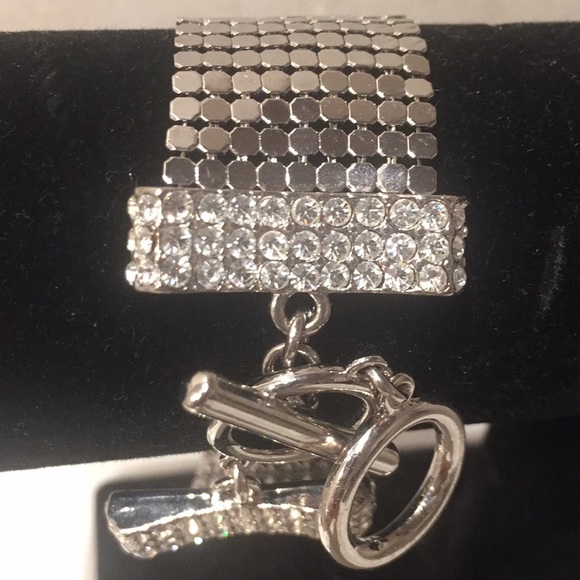 Serena Williams Pave Rhinestone Toggle Bracelet - Picture 9 of 11